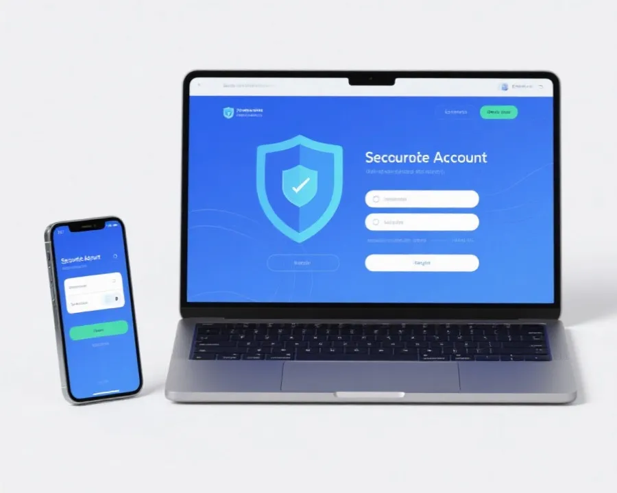 安全开户注册界面示意图