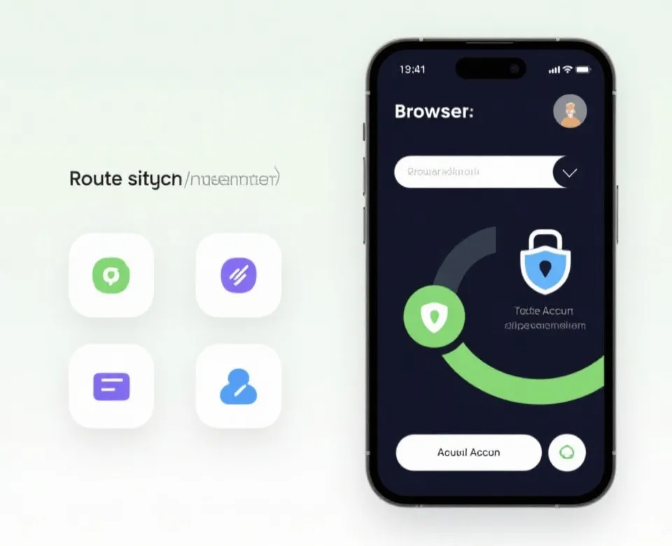 线路切换与访问说明示意图
